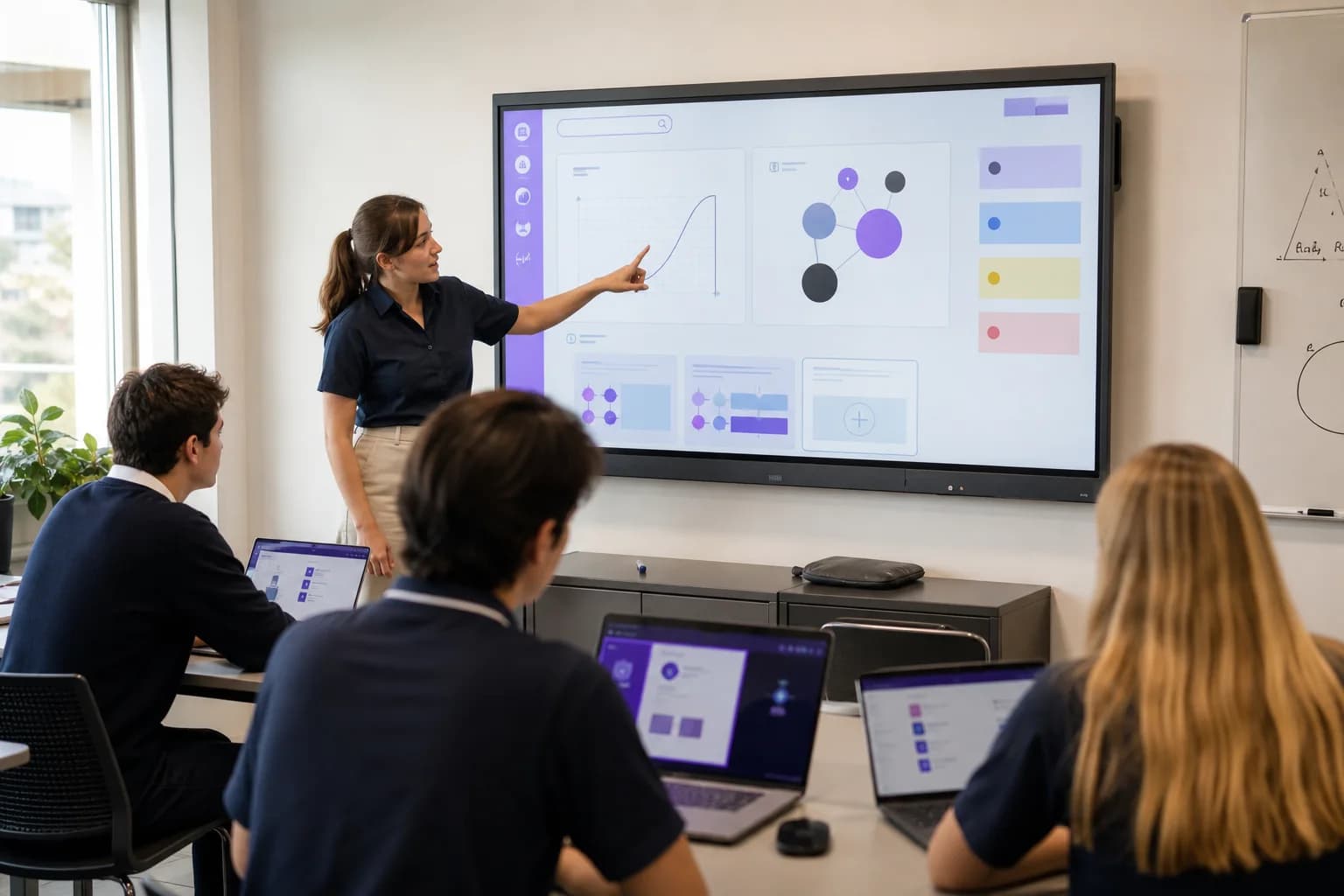 Education and training panel display