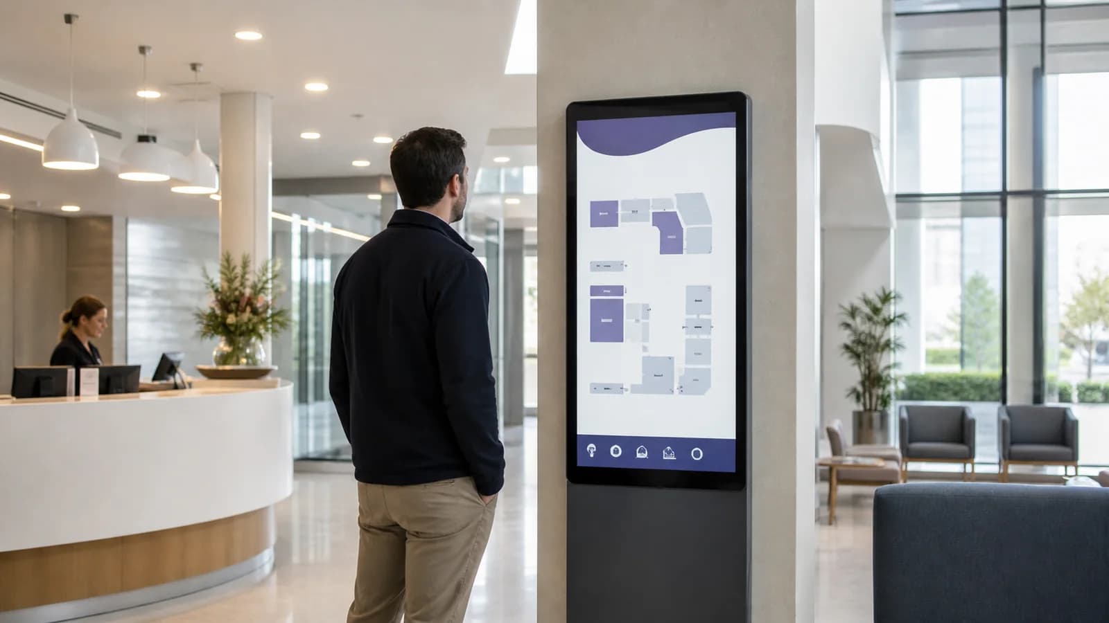 Mall and venue directory display