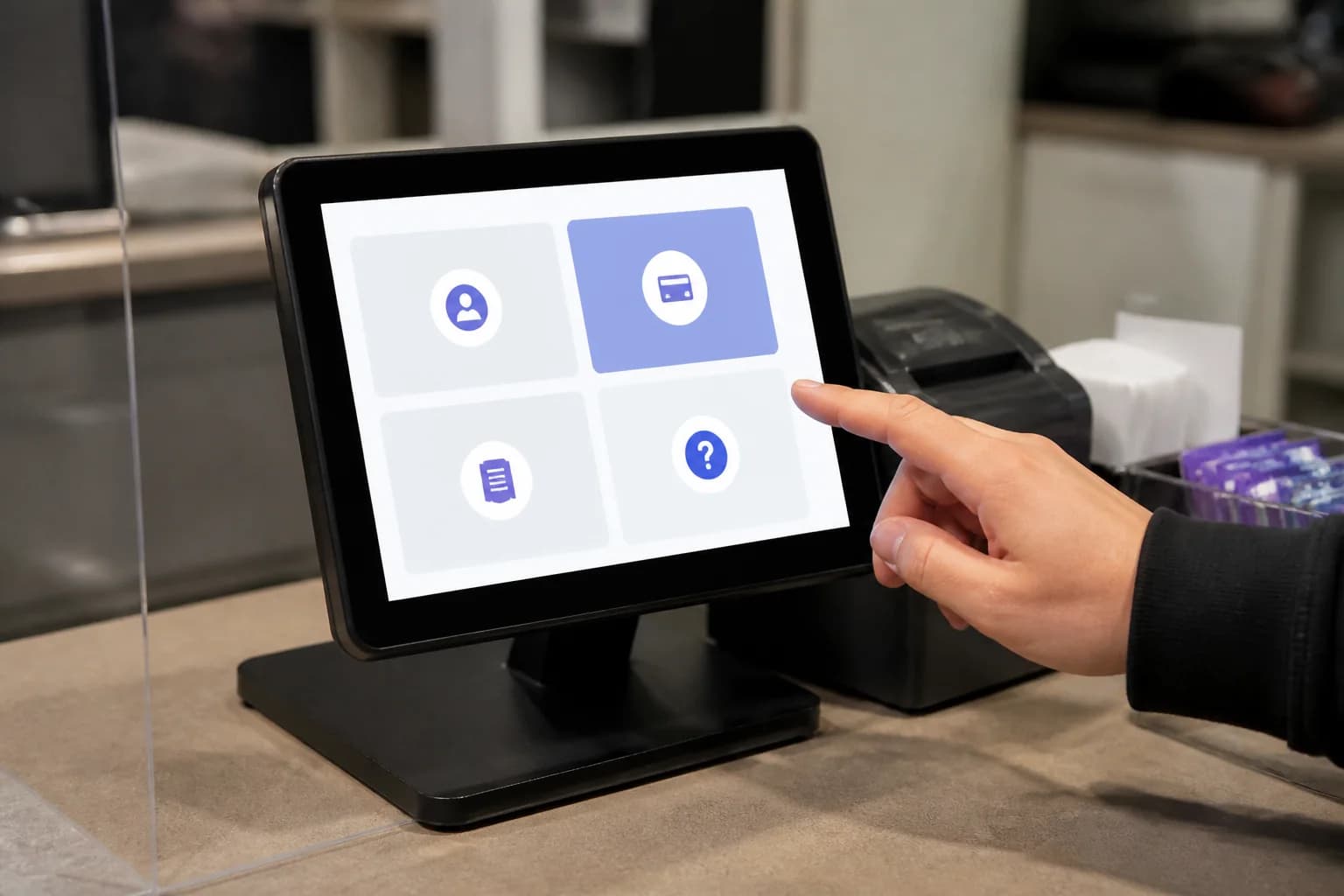 Restaurant ordering kiosk commercial display product image