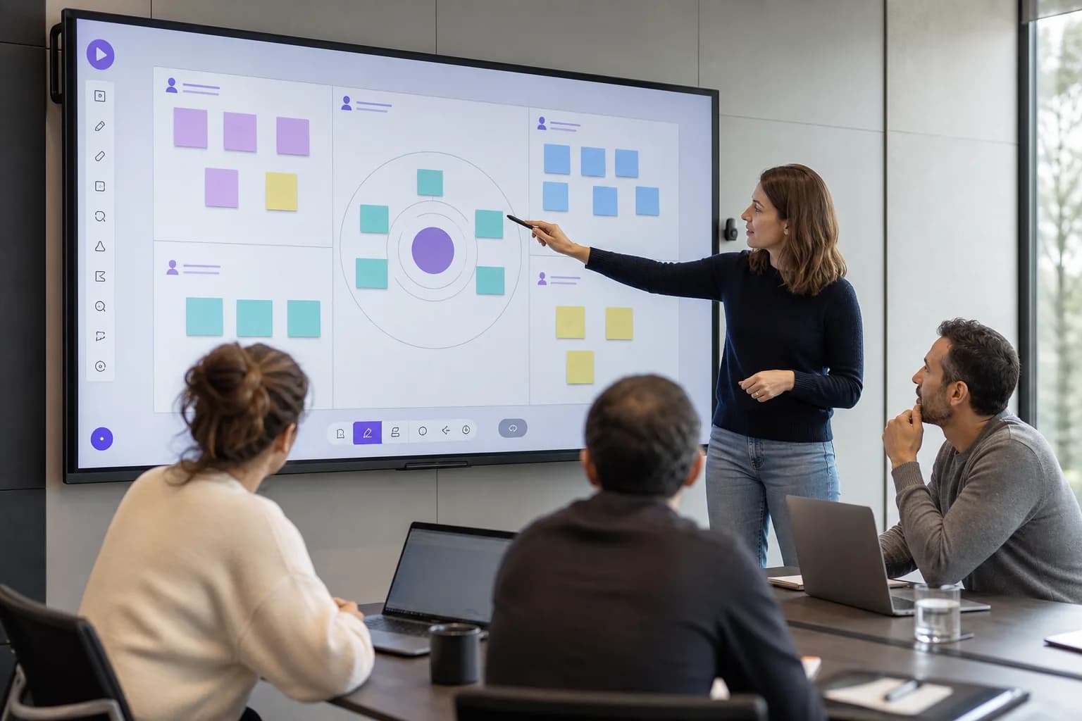 Education and training panel commercial display product image