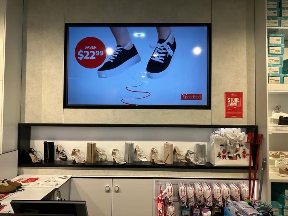 Spendless Shoes: 65-store commercial display rollout