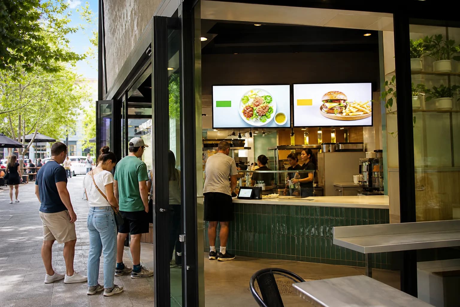 Hospitality visibility commercial display product image