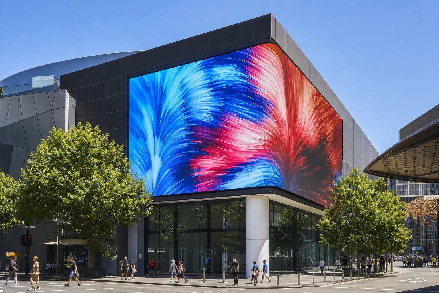 Facade LED display