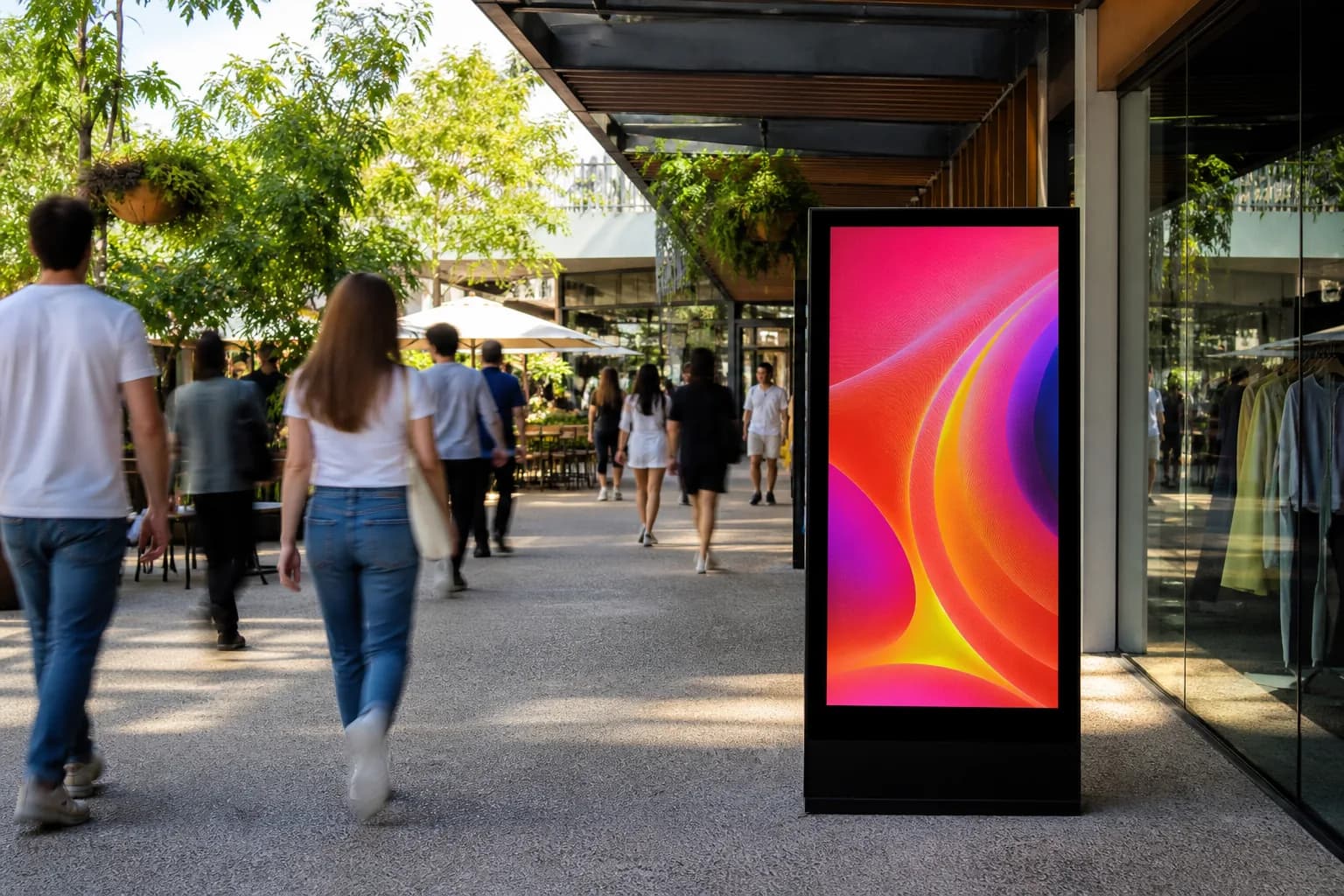 Retail exterior LED display
