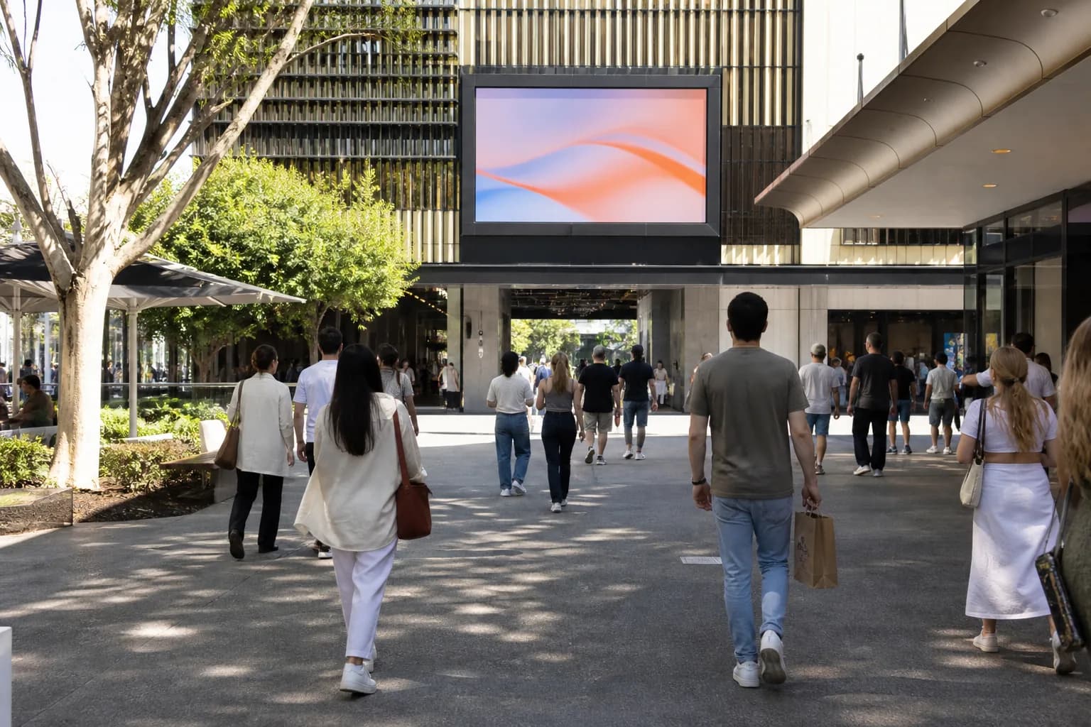 Distance and brightness commercial display product image