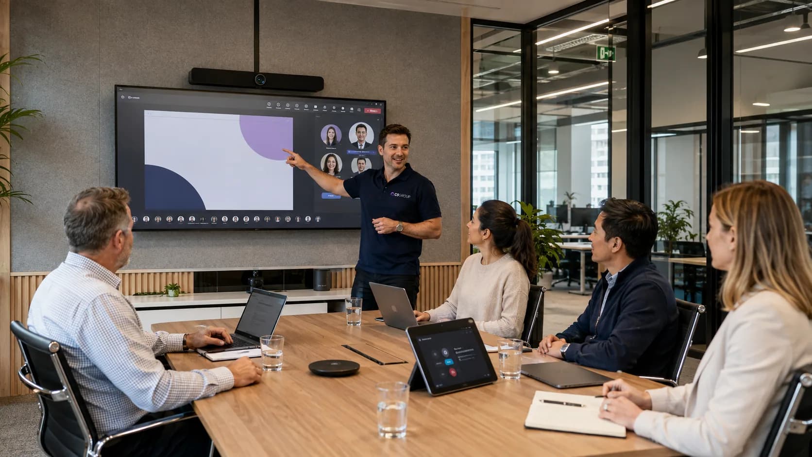 C9 GROUP staff member reviewing a managed Microsoft 365 environment with an Australian business team