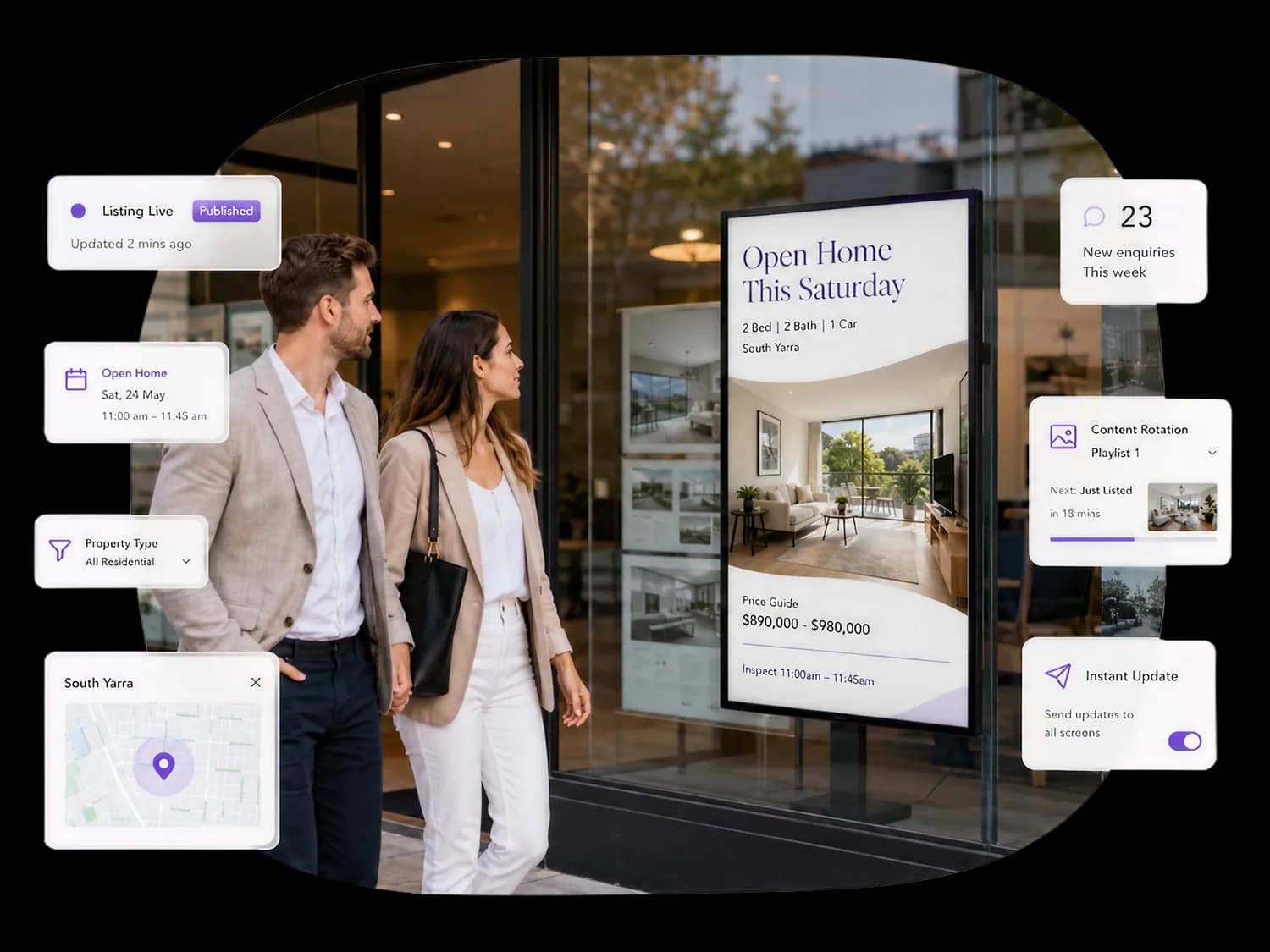Above Zero: property display content for active sales environments